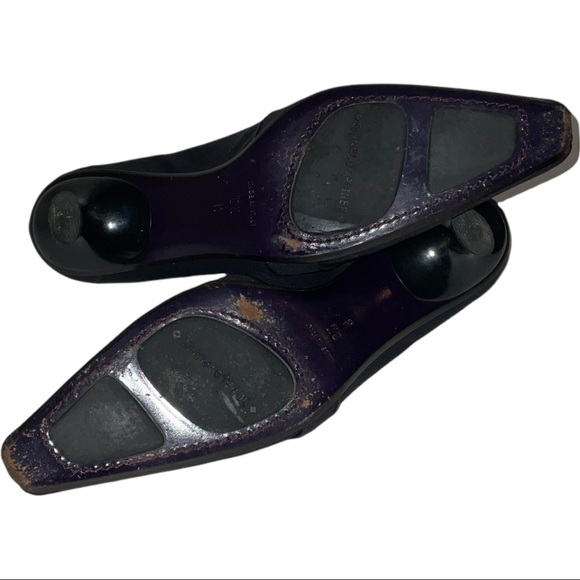 Donald Pliner Italian Black Kitten Heels Size 8.5 - Picture 7 of 12